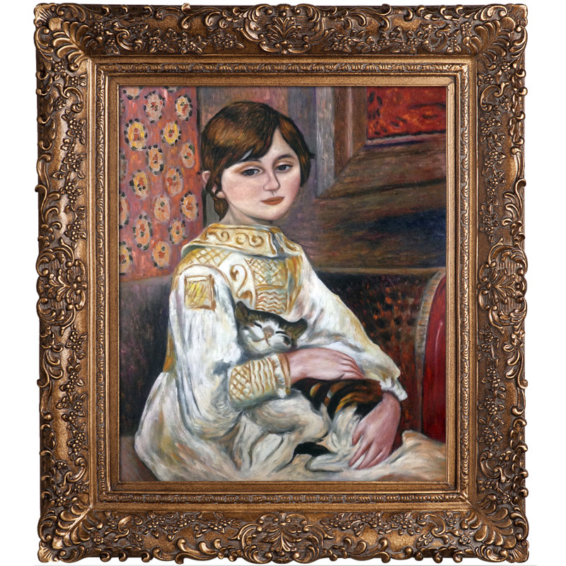 La Pastiche Julie with Cat, 1887 by PierreAuguste